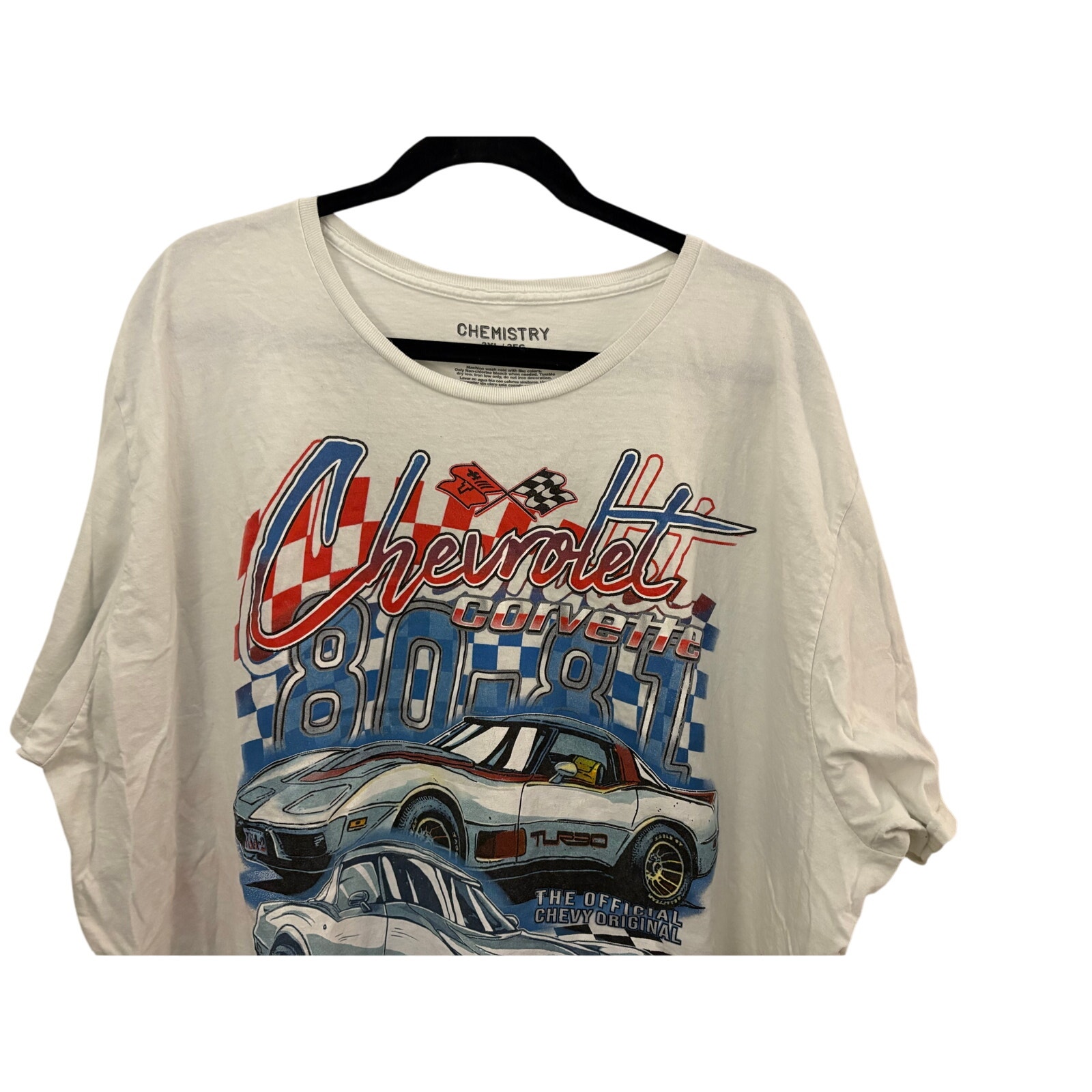 Chevrolet Corvette 8081 Graphic TShirt 2xl Chemistry Brand Sporty Racer
